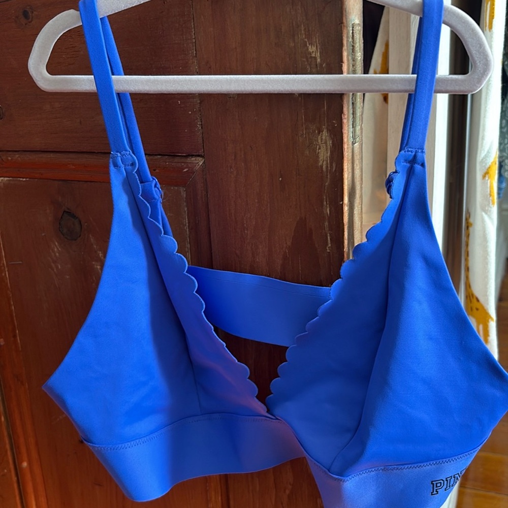 Pink bonded bathing suit top! NWOT